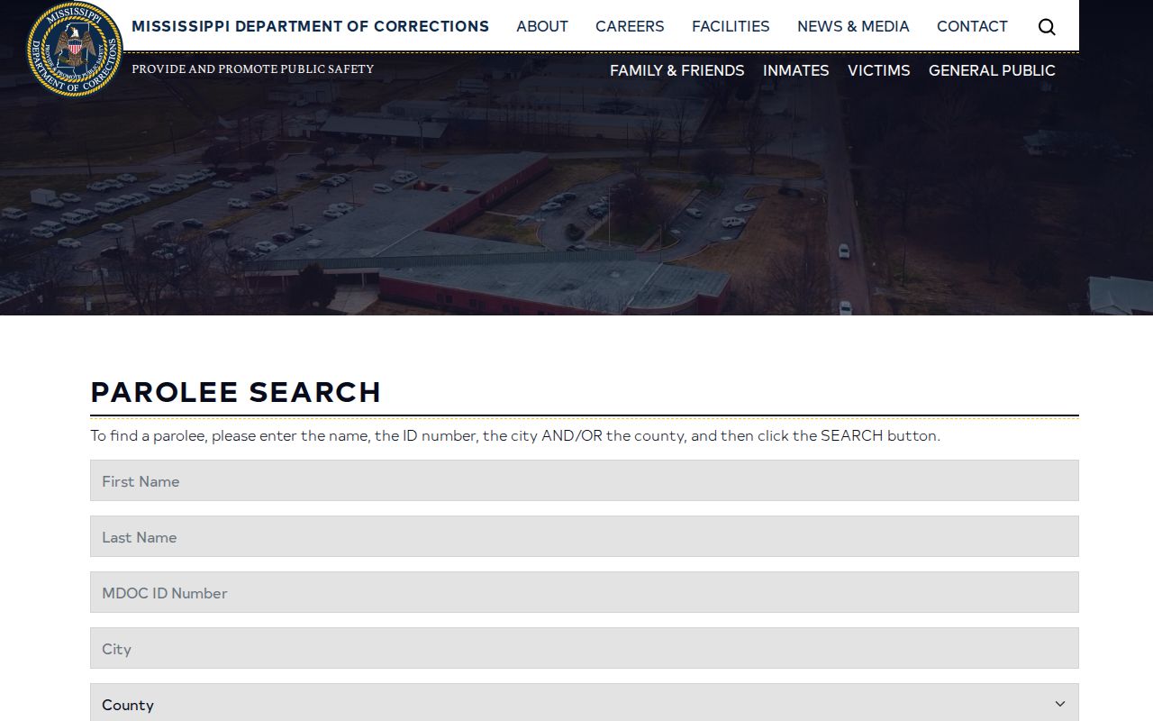 MDOC parolee lookup for Perry County parole and probation records
